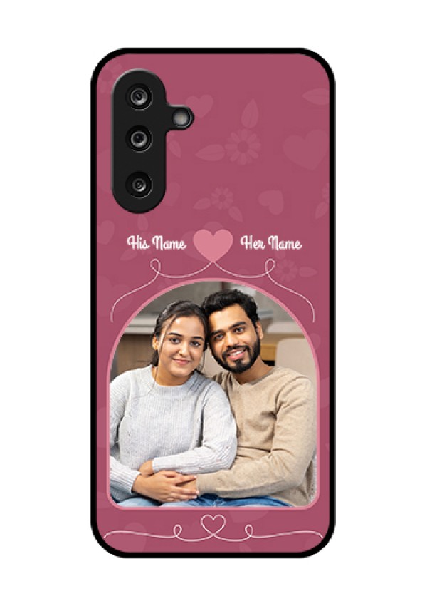 Samsung Galaxy M36 5G Custom Glass Phone Case - Love Floral Design