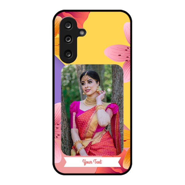 Samsung Galaxy M36 5G Custom Glass Phone Case - 3 Image With Vintage Floral Design