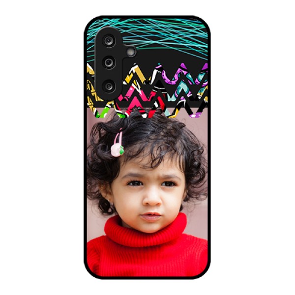 Samsung Galaxy M36 5G Custom Glass Phone Case - Neon Abstract Design