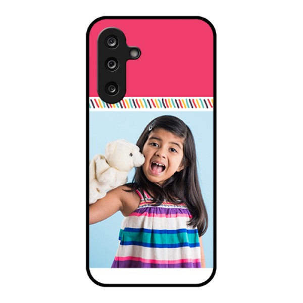 Samsung Galaxy M36 5G Custom Glass Phone Case - Line Art Design