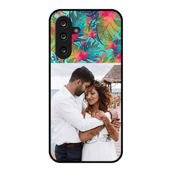 Samsung Galaxy M36 5G Custom Glass Phone Case - Watercolor Floral Design