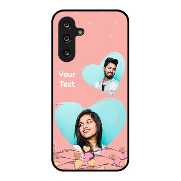 Samsung Galaxy M36 5G Custom Glass Phone Case - Love Doodle Design