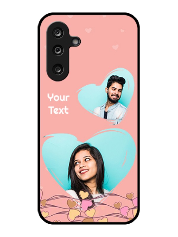 Custom Samsung Galaxy M36 5G Custom Glass Phone Case - Love Doodle Design