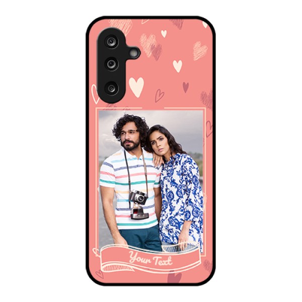 Samsung Galaxy M36 5G Custom Glass Phone Case - Love Doodle Art Design Samsung Galaxy M36 5G Custom Glass Phone Case - Love Doodle Art Design