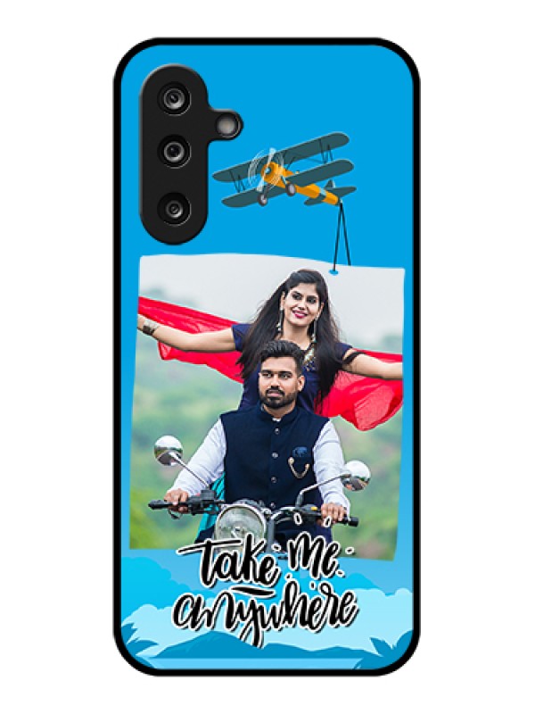 Custom Samsung Galaxy M36 5G Custom Glass Phone Case - Traveller Design