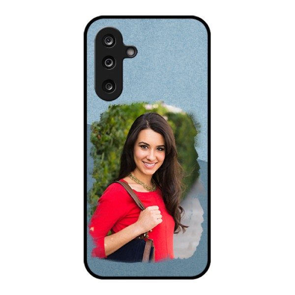 Samsung Galaxy M36 5G Custom Glass Phone Case - Grunge Line Art Design Samsung Galaxy M36 5G Custom Glass Phone Case - Grunge Line Art Design
