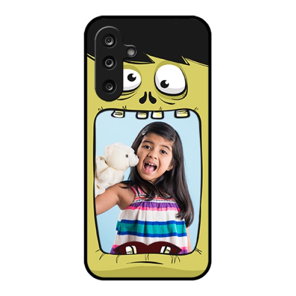 Samsung Galaxy M36 5G Custom Glass Phone Case - Cartoon Monster Back Case Design
