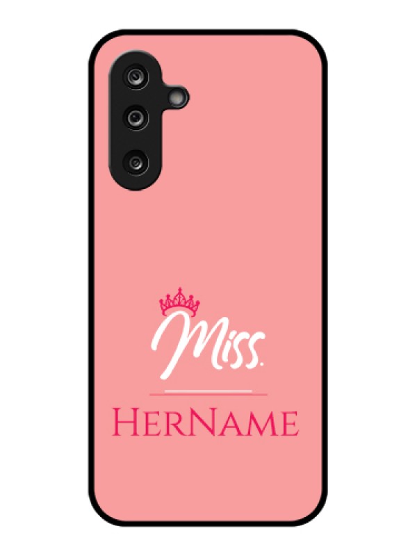 Custom Samsung Galaxy M36 5G Custom Glass Phone Case - Mrs With Name Design