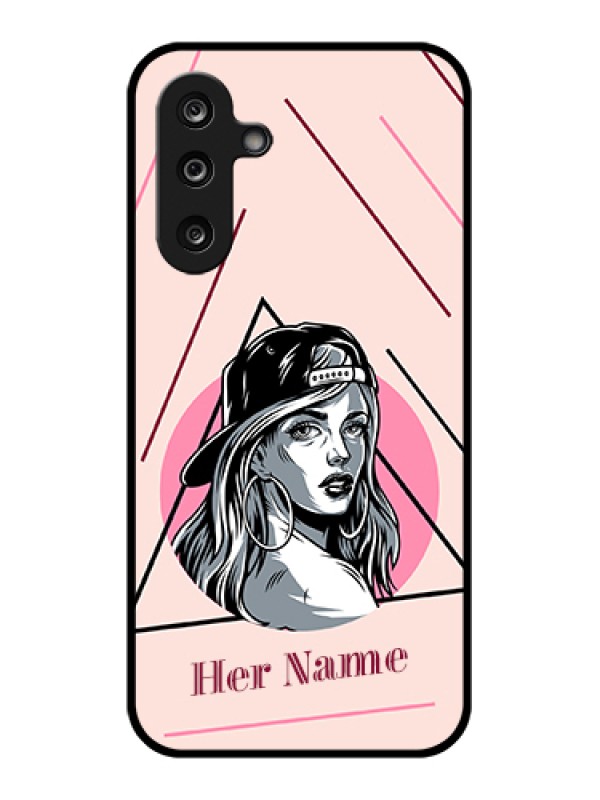 Custom Samsung Galaxy M36 5G Custom Glass Phone Case - Rockstar Girl Design