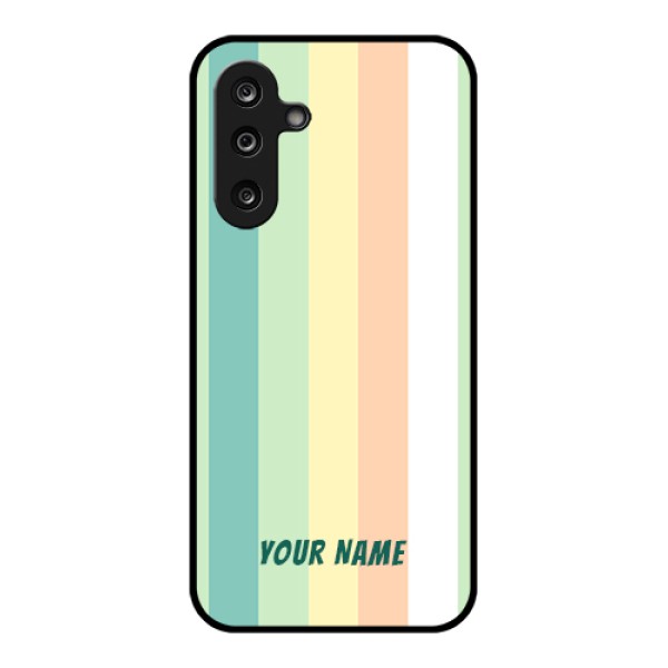 Samsung Galaxy M36 5G Custom Glass Phone Case - Multi - Colour Stripes Design Samsung Galaxy M36 5G Custom Glass Phone Case - Multi - Colour Stripes Design