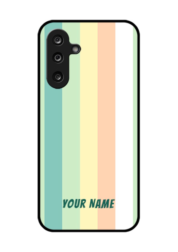 Samsung Galaxy M36 5G Custom Glass Phone Case - Multi - Colour Stripes Design