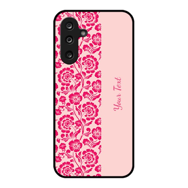 Samsung Galaxy M36 5G Custom Glass Phone Case - Attractive Floral Pattern Design