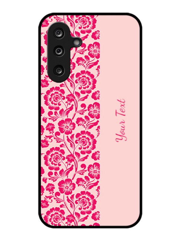 Custom Samsung Galaxy M36 5G Custom Glass Phone Case - Attractive Floral Pattern Design
