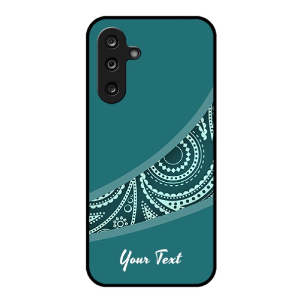 Samsung Galaxy M36 5G Custom Glass Phone Case - Semi Visible Floral Design