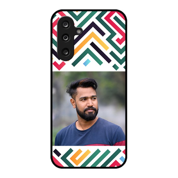 Samsung Galaxy M36 5G Custom Glass Phone Case - Colorful Maze Pattern Design Samsung Galaxy M36 5G Custom Glass Phone Case - Colorful Maze Pattern Design