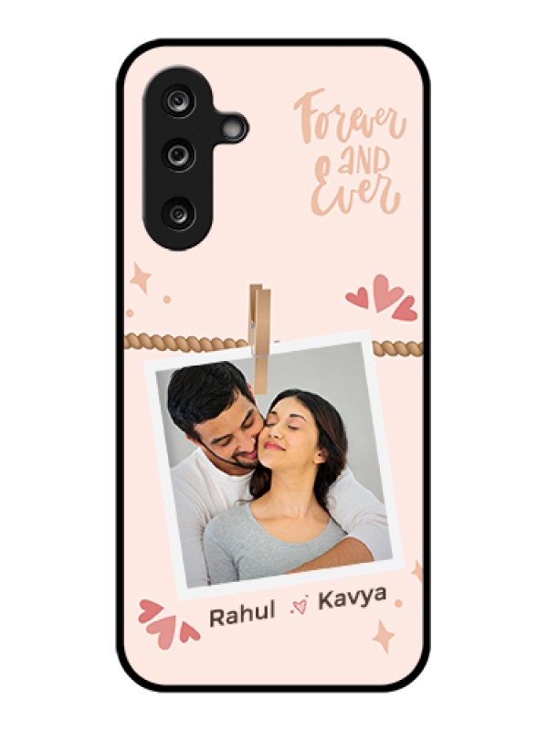 Custom Samsung Galaxy M36 5G Custom Glass Phone Case - Forever And Ever Love Design