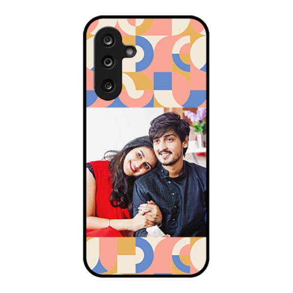 Samsung Galaxy M36 5G Custom Glass Phone Case - Semi - Circle Maze Pattern Design