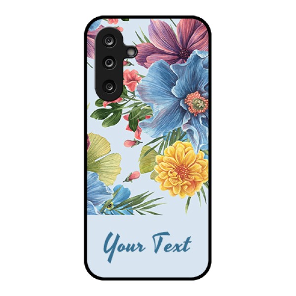 Samsung Galaxy M36 5G Custom Glass Phone Case - Stunning Watercolored Flowers Painting Design Samsung Galaxy M36 5G Custom Glass Phone Case - Stunning Watercolored Flowers Painting Design