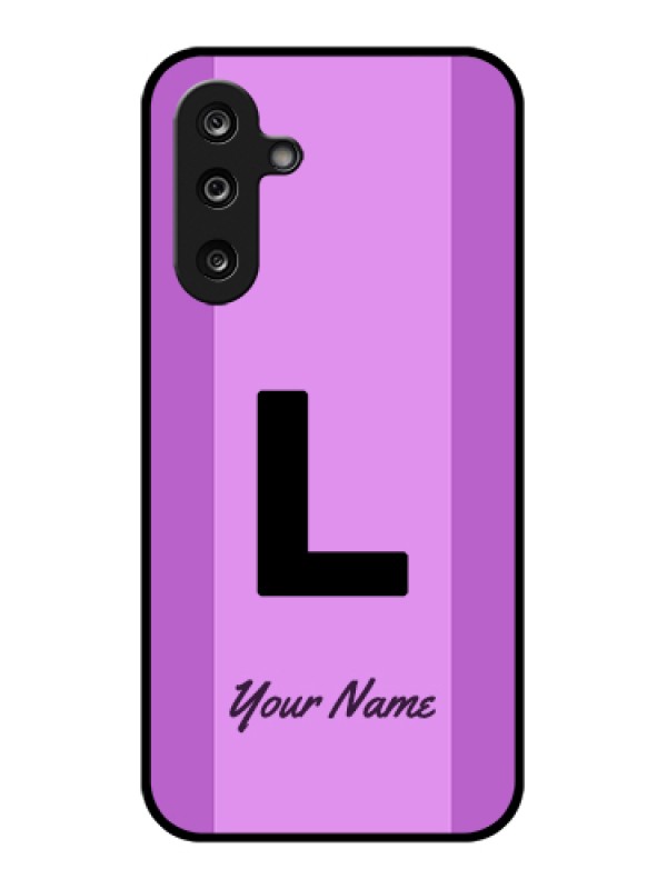 Custom Samsung Galaxy M36 5G Custom Glass Phone Case - Tricolor Custom Text Design