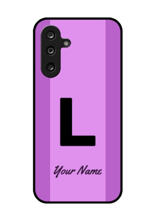 Samsung Galaxy M36 5G Custom Glass Phone Case - Tricolor Custom Text Design