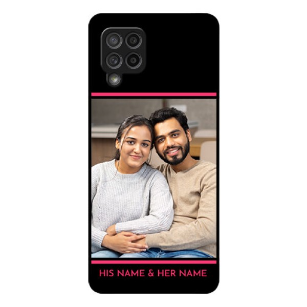 Galaxy M42 5G Custom Glass Mobile Case - with Add Text Design