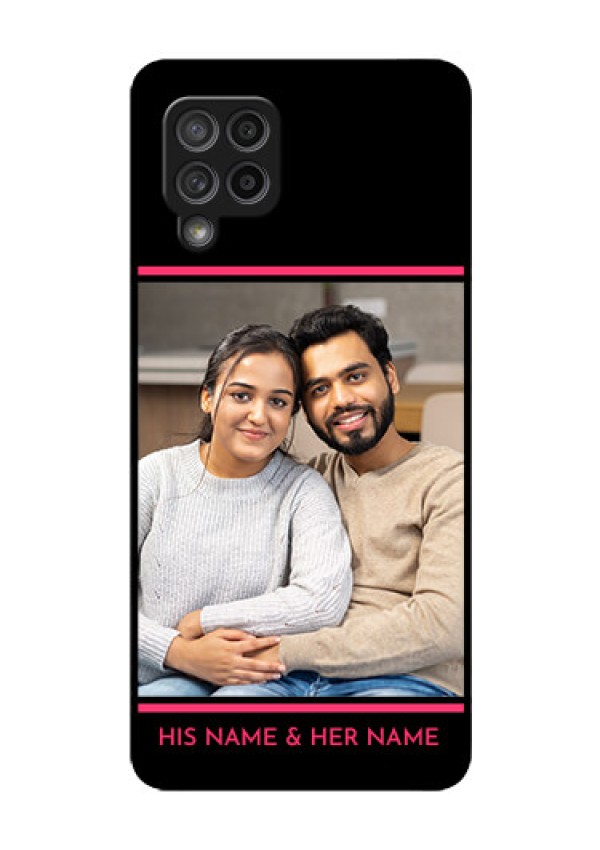 Galaxy M42 5G Custom Glass Mobile Case - with Add Text Design