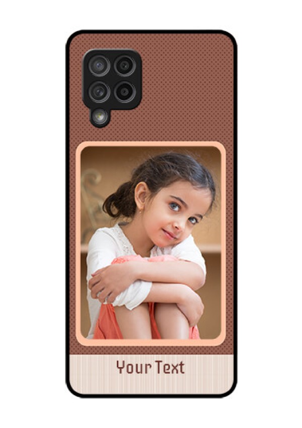 Galaxy M42 5G Custom Glass Phone Case - Simple Pic Upload Design
