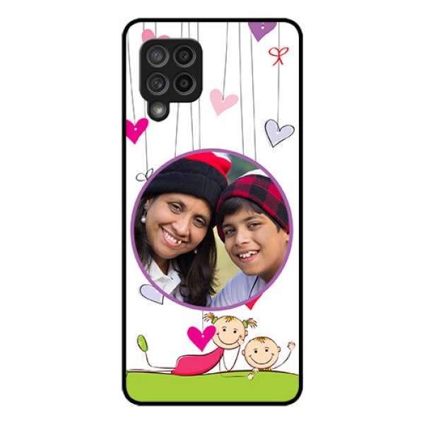 Galaxy M42 5G Photo Printing on Glass Case - Cute Kids Phone Case Design