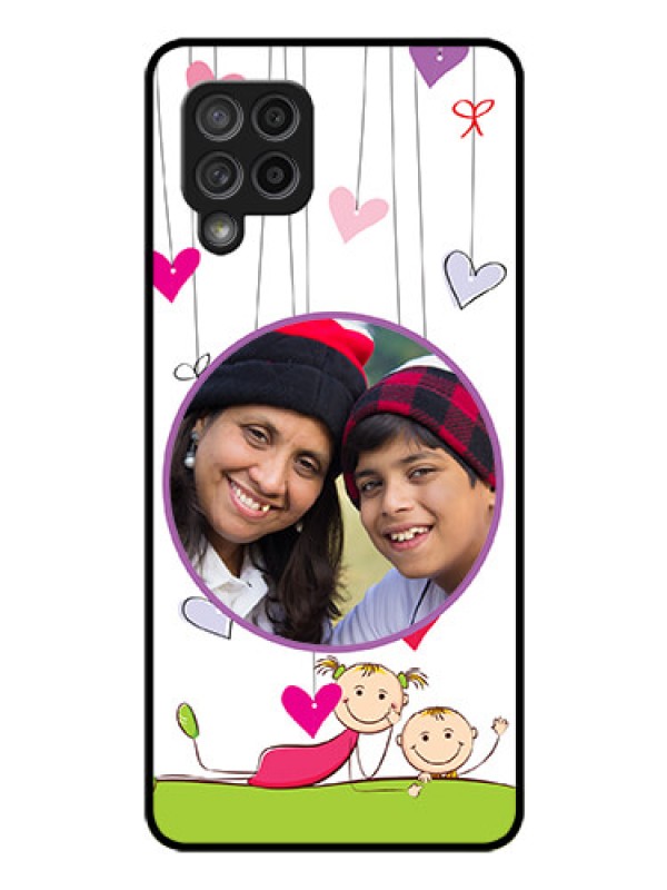Custom Galaxy M42 5G Photo Printing on Glass Case - Cute Kids Phone Case Design