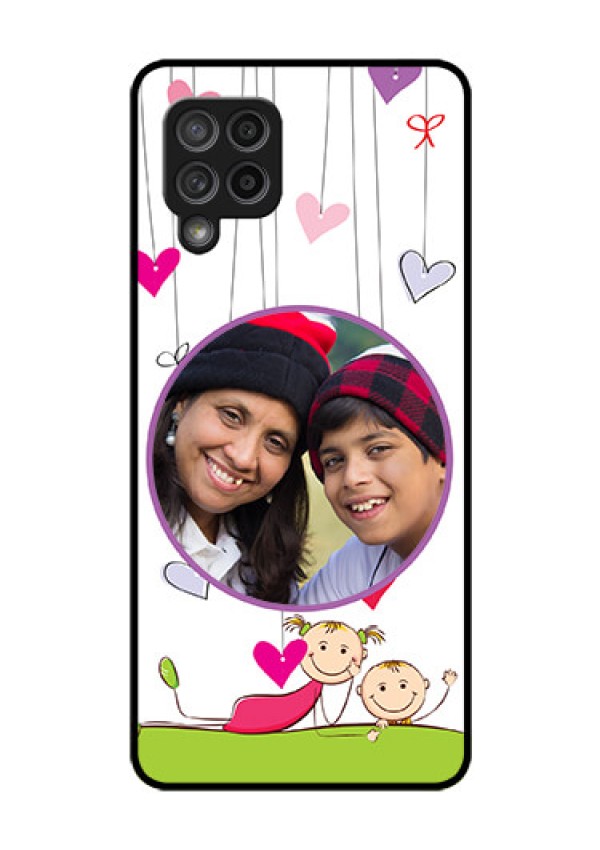 Galaxy M42 5G Photo Printing on Glass Case - Cute Kids Phone Case Design