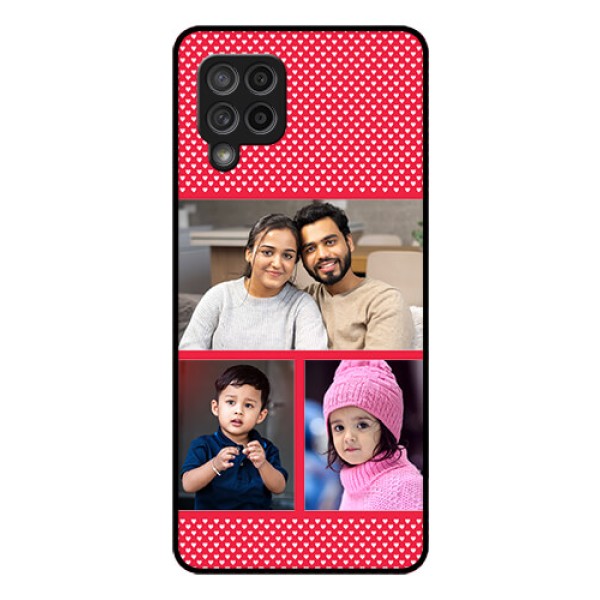 Galaxy M42 5G Personalized Glass Phone Case - Bulk Pic Upload Design