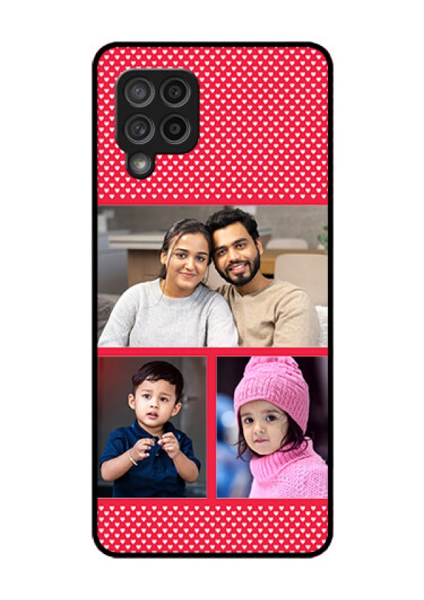 Galaxy M42 5G Personalized Glass Phone Case - Bulk Pic Upload Design