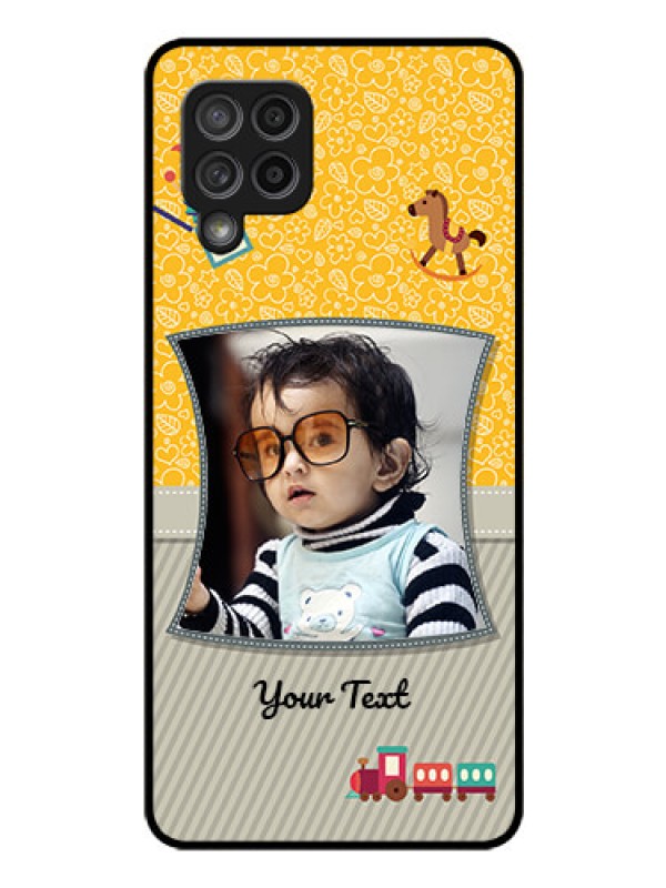 Custom Galaxy M42 5G Personalized Glass Phone Case - Baby Picture Upload Design