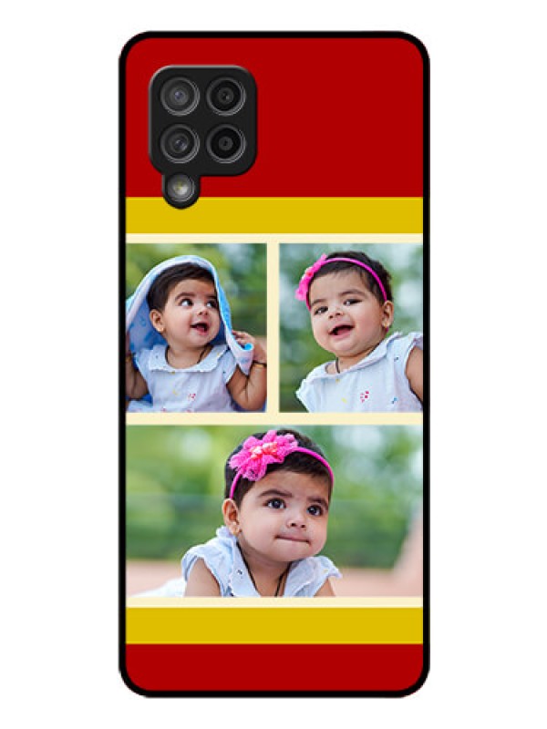 Custom Galaxy M42 5G Custom Glass Mobile Case - Multiple Pic Upload Design