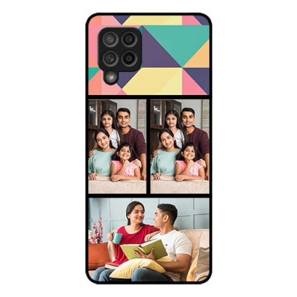 Galaxy M42 5G Custom Glass Phone Case - Bulk Pic Upload Design