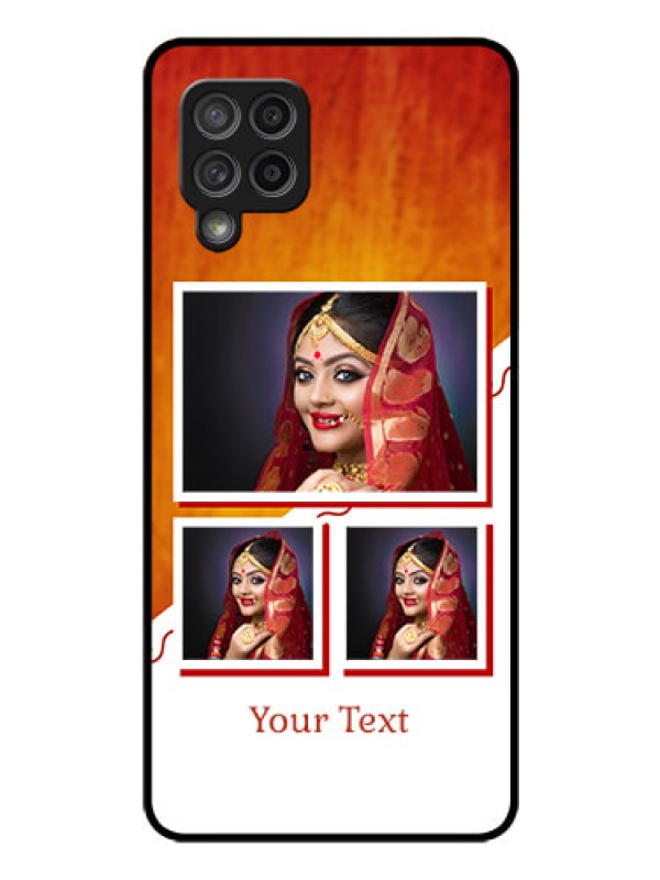 Custom Galaxy M42 5G Custom Glass Phone Case - Wedding Memories Design