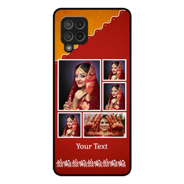 Galaxy M42 5G Personalized Glass Phone Case - Wedding Pic Upload Design Galaxy M42 5G Personalized Glass Phone Case - Wedding Pic Upload Design