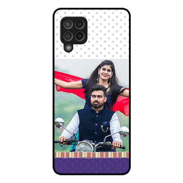 Galaxy M42 5G Photo Printing on Glass Case - Cute Family Design
