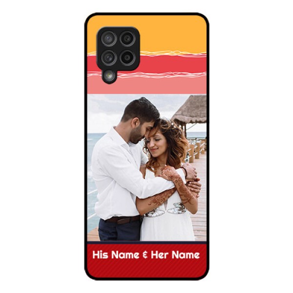 Galaxy M42 5G Custom Glass Mobile Case - Colorful Case Design