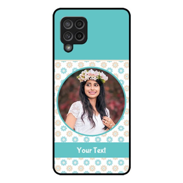 Galaxy M42 5G Custom Glass Mobile Case - Beautiful Flowers Design