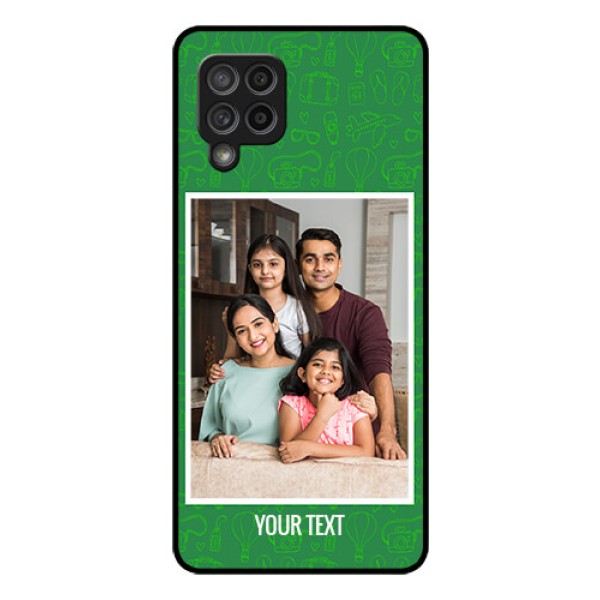 Galaxy M42 5G Personalized Glass Phone Case - Picture Upload Design