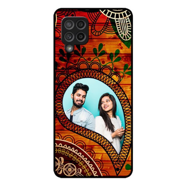Galaxy M42 5G Personalized Glass Phone Case - Abstract Colorful Design