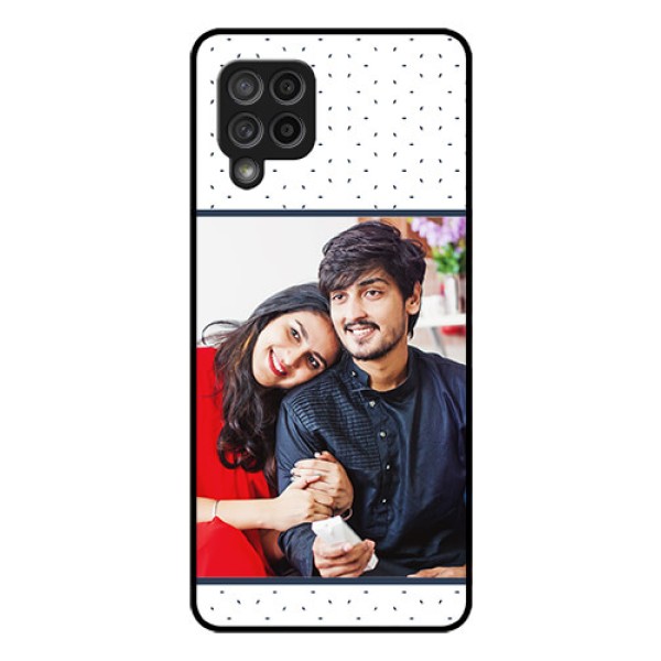 Galaxy M42 5G Personalized Glass Phone Case - Premium Dot Design