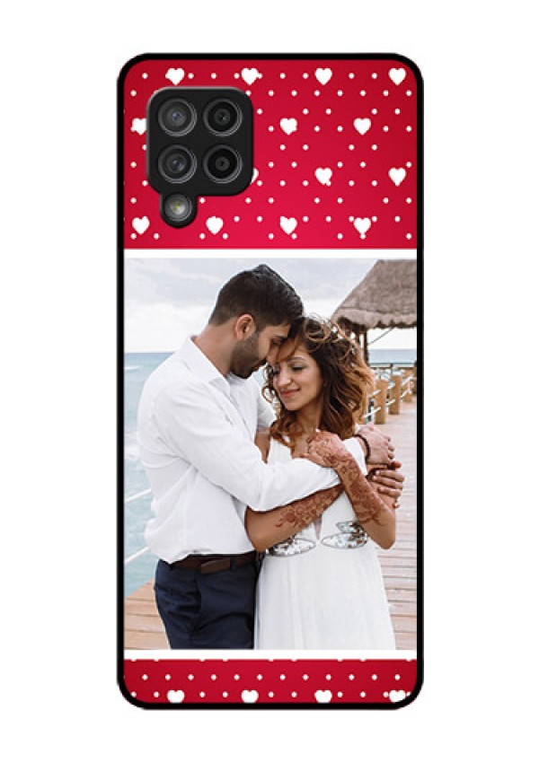 Galaxy M42 5G Photo Printing on Glass Case - Hearts Mobile Case Design