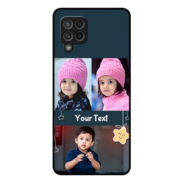 Galaxy M42 5G Custom Glass Mobile Case - Hanging Stars Design