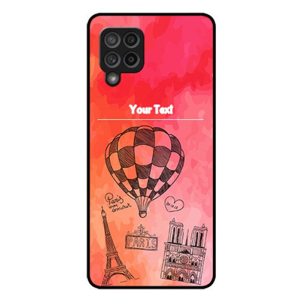 Galaxy M42 5G Custom Glass Phone Case - Paris Theme Design