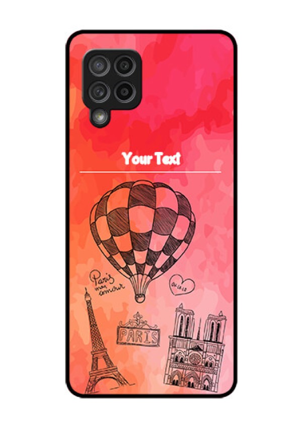 Galaxy M42 5G Custom Glass Phone Case - Paris Theme Design
