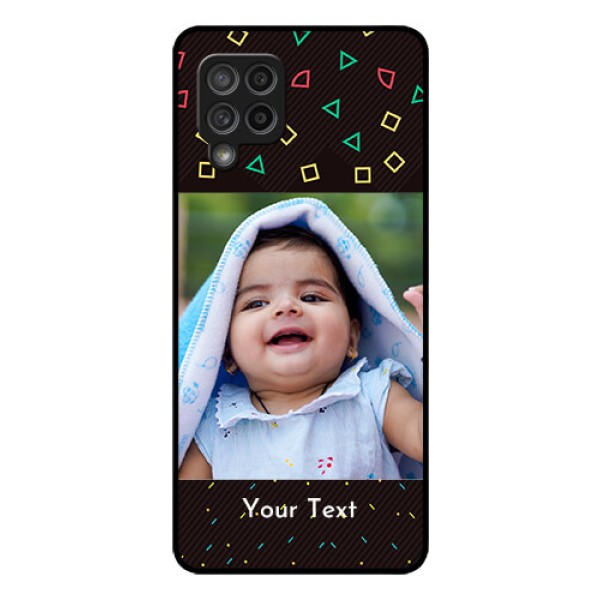 Galaxy M42 5G Custom Glass Phone Case - with confetti birthday design Galaxy M42 5G Custom Glass Phone Case - with confetti birthday design