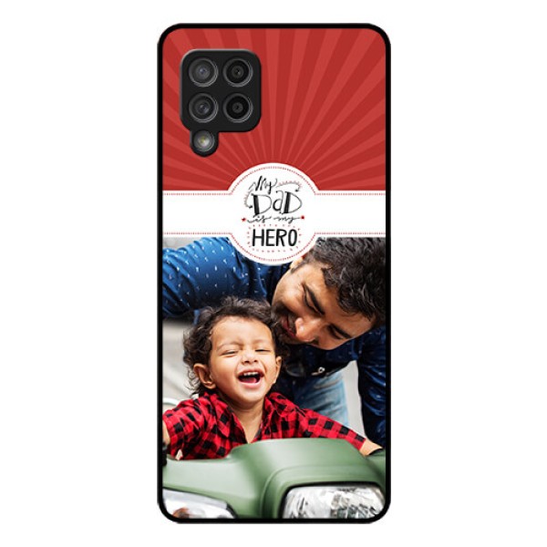 Galaxy M42 5G Photo Printing on Glass Case - My Dad Hero Design