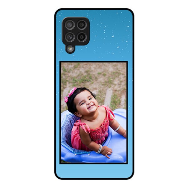 Galaxy M42 5G Custom Glass Mobile Case - Wave Pattern Colorful Design